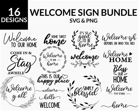 Welcome Sign Svg Bundle Welcome To Our House Svg Farmhouse Sign Svg