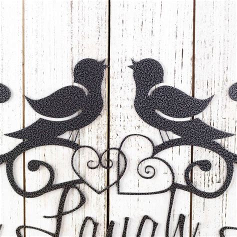 Live Laugh Love Metal Sign Birds Curly Hearts And Scrolls In 2024