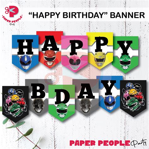 Power Rangers Birthday Banner Atelier Yuwa Ciao Jp