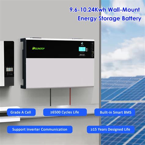 Rechargeable Energy Storage System 48v Lifepo4 Solar Battery Wall