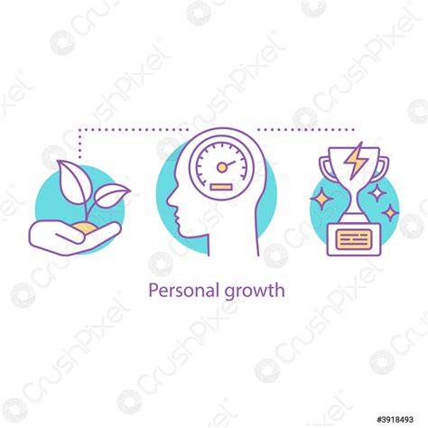 Pictogram Voor Persoonlijke Groei Stock Vector Crushpixel