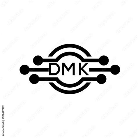 DMK letter logo. DMK best white background vector image. DMK Monogram ...