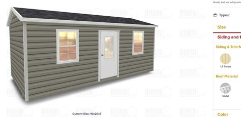 8x24 Portable Storage Sheds Robin Sheds