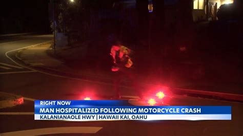 Motorcyclist Critical After Crash On Kalanianaole Highway Youtube