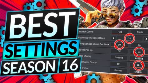 Best Apex Legends Season 16 Settings Full Guide Youtube