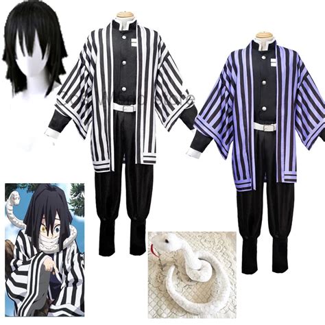 Anime Demon Slayer Iguro Obanai Cosplay Costume Kimetsu No Yaiba Kochou