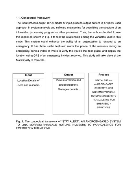 Frameworks Go On Conceptual Framework The Input Process Output Ipo