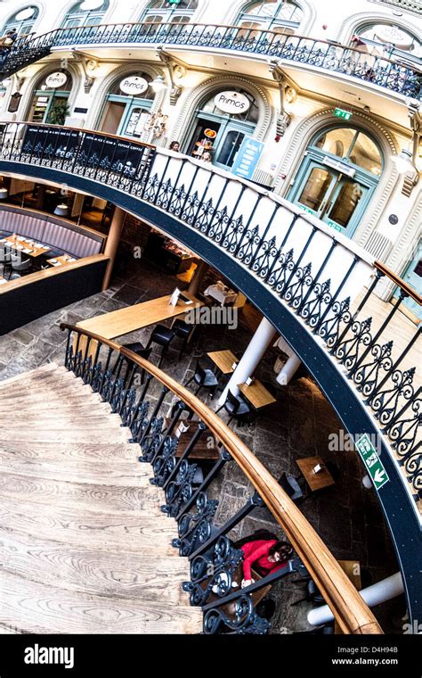 Inside Of The Leeds Corn Exchange Shopping Centre Stock Photo Alamy