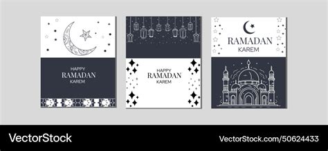 Ramadan kareem greeting card Royalty Free Vector Image