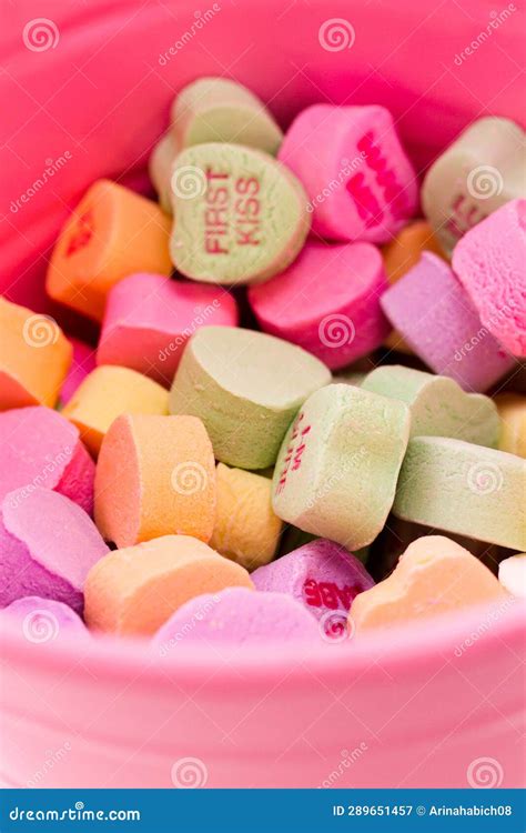 Heart Candies Stock Image Image Of Sweets Pink Candy 289651457