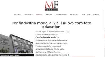 Press Review Confindustria Moda The New Education Committee