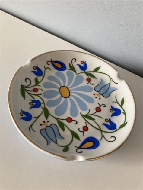 Popielniczka Lubiana Porcelanowa Prl Vintage Abiszyn Kup Teraz Na