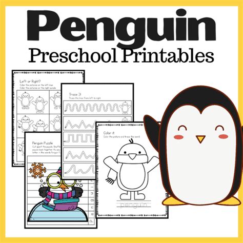 P is for Penguin Worksheets for Preschoolers