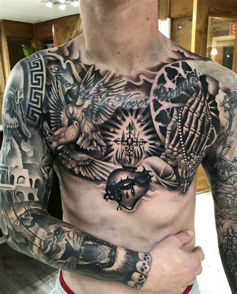 Pin By Eduardo Gonçalves Pires On Tattoo In 2024 Full Chest Tattoos Chest Tattoo Men Cool