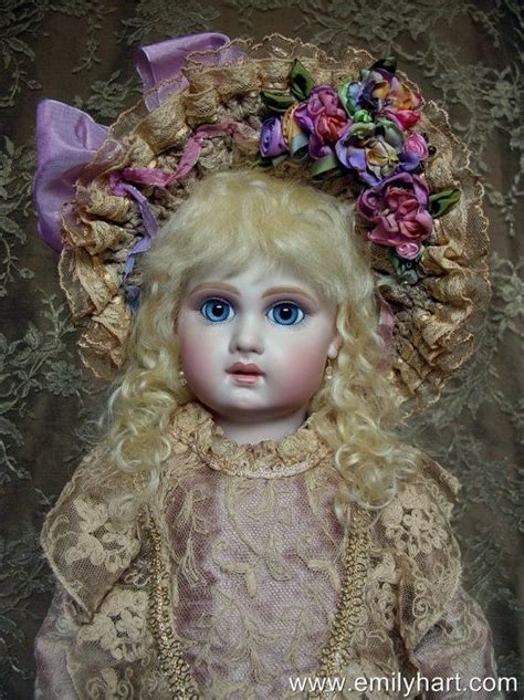 French Bebe Jumeau Antique Reproduction Porcelain Doll By Emily