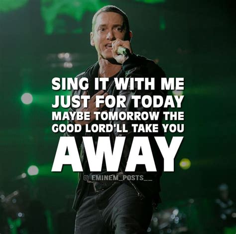 Sing for the moment | Eminem, Eminem quotes, Rap god