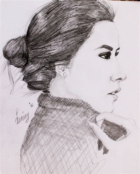 Raisa Pencil Sketch By Hening By Heningart On Deviantart