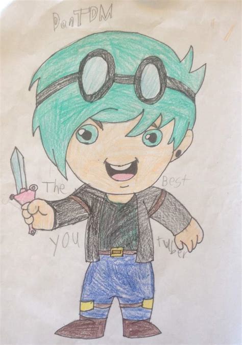 Dantdm Drawing At Getdrawings Free Download