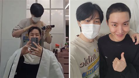 Bts Jimin Shaved J Hope S Head Before He Enlisted For Military Service