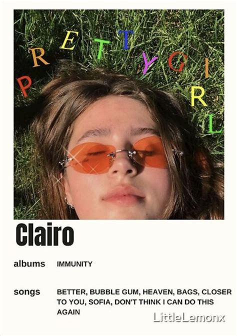 Clairo Album Cover Poster | Music poster ideas, Music poster, Music ...