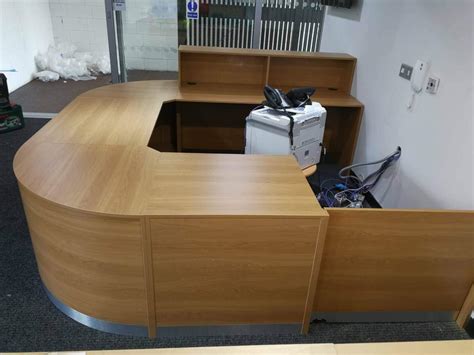 Buy Reception Desk Oak Reception Desk Curved Corner Unit Big Office