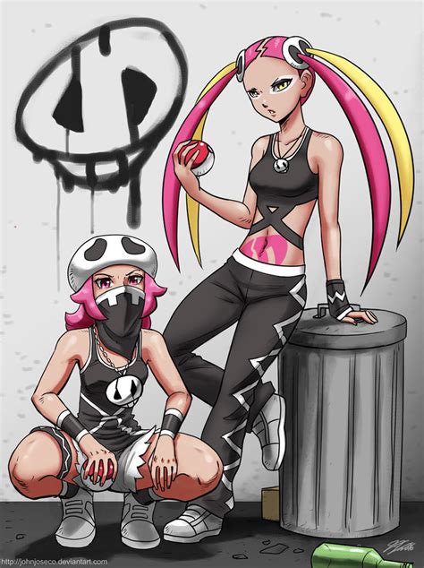 Plumeria And Team Skull Grunt By Johnjoseco On Deviantart