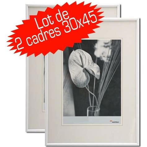 Lot De Cadres Photo Galeria X Cm Blanc Cdiscount Maison