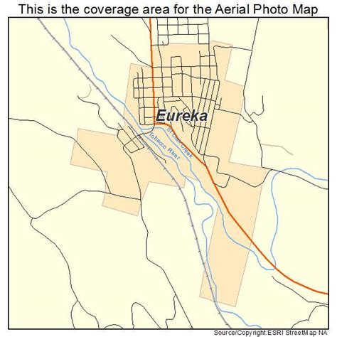 Aerial Photography Map of Eureka, MT Montana