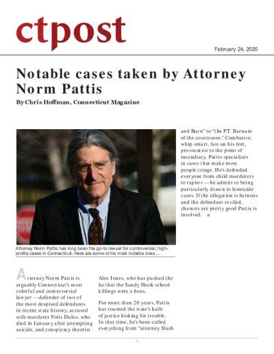 Notable Cases Taken By Attorney Norm Pattis