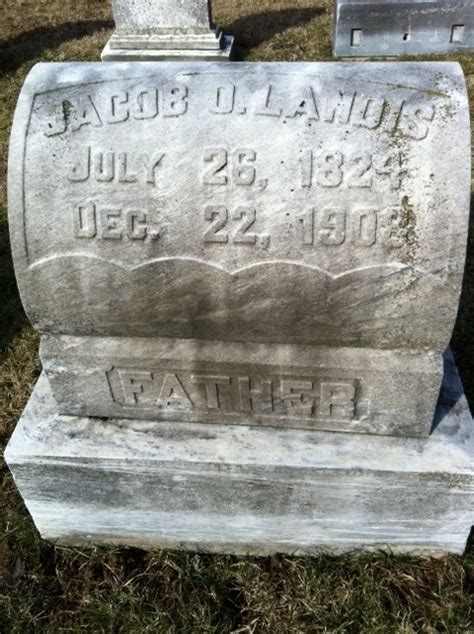 Jacob Oberholtzer Landis Find A Grave Memorial