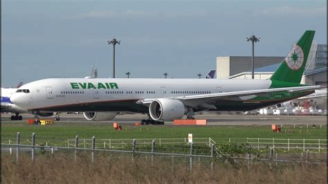 Eva Air Boeing 777 300er B 16729 Takeoff From Nrt 34l Youtube