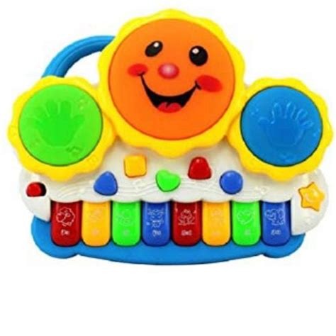 Teclado Piano Musical Bebê Brinquedo Infantil Divertido Drum Toys