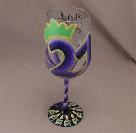 Bybecca Hand Painted Wine Martini Pilsner Glasses