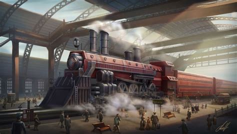 The Steampunk Train By Anubhav Vaid Rimaginarysteampunk