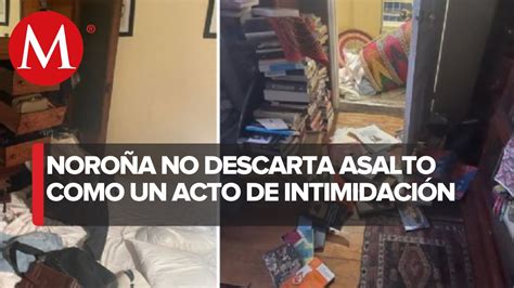 Fernández Noroña denuncia asalto en su casa dejaron patas para arriba