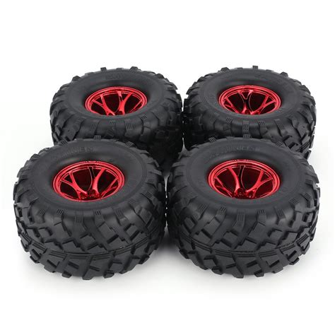 Roda De Pneu De Borracha Austar Pcs Mm Para Carros Rc Bigfoot