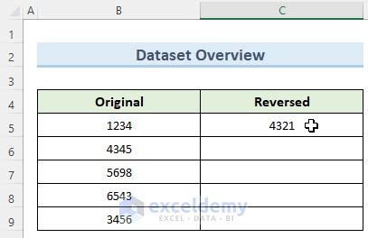 How To Reverse A Number In Excel Quick Examples Exceldemy