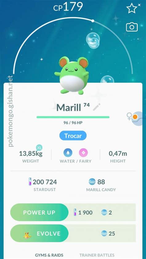 Shiny Marill - Pokemon Go