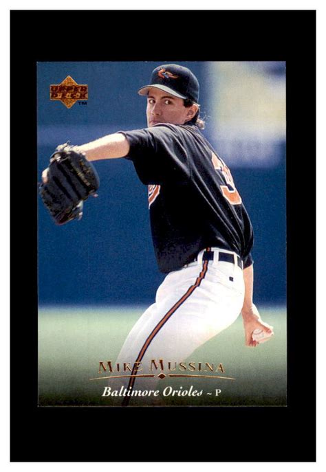 MIKE MUSSINA BALTIMORE ORIOLES UPPER DECK 1995 130 EBay