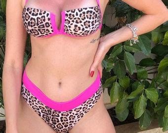 Cheetah Print Bikini Etsy