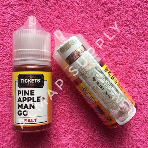 Jual Tickets Brew Pineapple Mango Ml Salt Nic Liquid Vape By Ejm