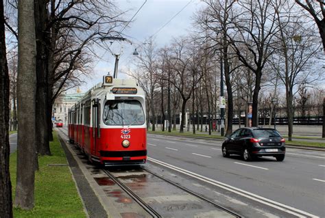 Wien Wiener Linien SL 71 E2 4323 Innere Stadt Burgring am 24 März