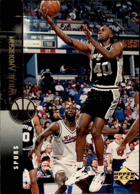 1994 95 Upper Deck San Antonio Spurs Basketball Card 212 Willie