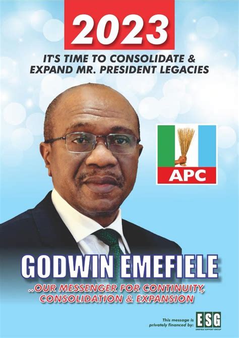 2023 Emefieles Posters Banners Flood Abuja Ahead Of Apc Convention