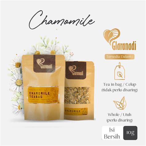 Jual GLARANADI Teh Bunga Chamomile Insomnia Mempermudah Tidur Teh