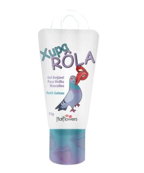 Xupa Rola Gel Beij Vel Masculino Hot Flowers Aline Lingerie