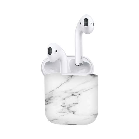 Airpods White Marble skins