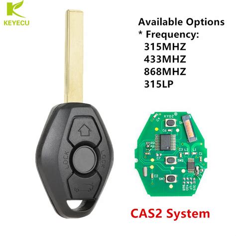 Keyecu Replacement Remote Car Key 3button Cas2 Fob 868mhz 5wk47991 For