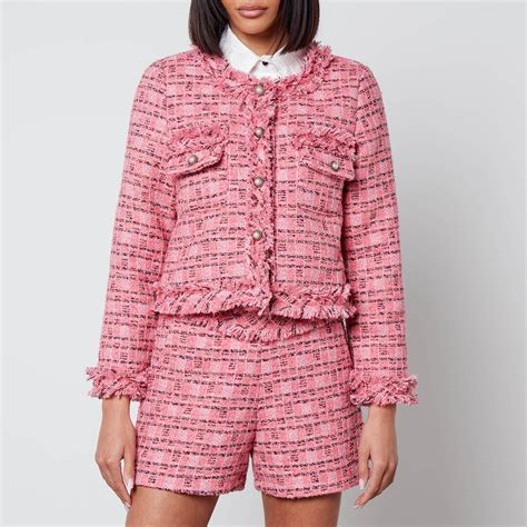 Sister Jane Glades Fray Tweed Jacket In Red Lyst