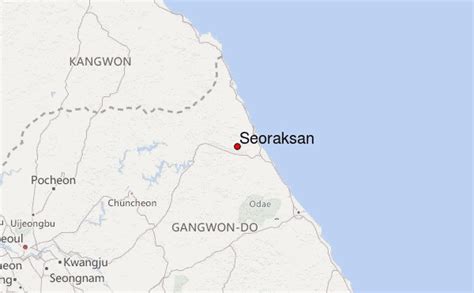 Seoraksan National Park Map